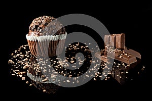 Muffin with cocolate