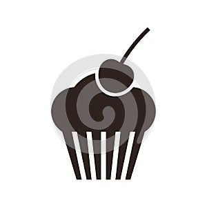 Muffin. Cupcake icon