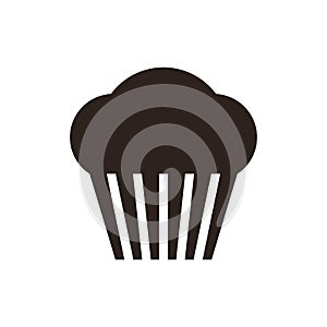 Muffin. Cupcake icon