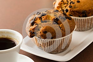 Muffins and coffe