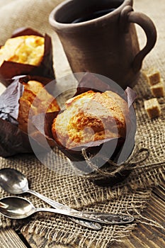 Muffins and coffee