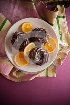 Muffins with orange