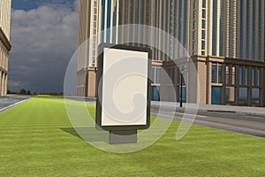 Mupi Sign roadside signage Mockup