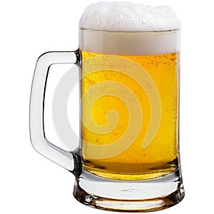 Mug of beer with froth