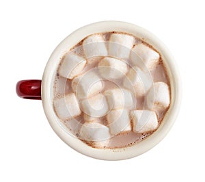 Mug cocoa with marshmallows