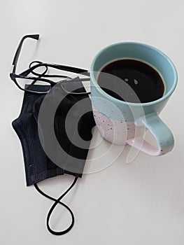 A mug coffee in pandemics time