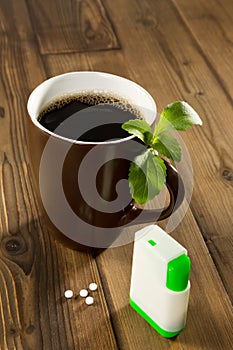 Stevia sweetener in your coffee