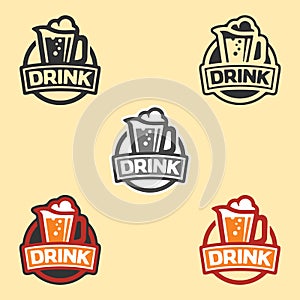 Mug craft beer. Beer house, bar, pub, brewing, brewery, tavern, taproom, alehouse, beerhouse, dramshop restaurant, UI UX