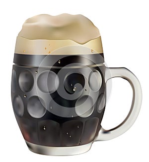 Mug of dark beer