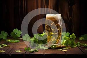 Drink pub alcohol glass beer lager irish beverage bar background celebrate green