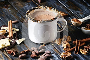 Mug of hot chocolate