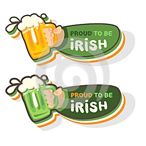 Mug of Irish beer