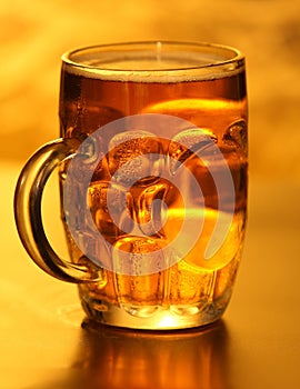 Mug of lager beer