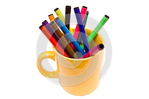 Mug with markers