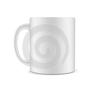 Mug mock up isolated on white background