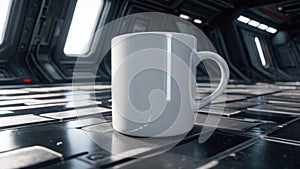 Mug mockup blank white mock-up ceramic hot beverage emaye cup.