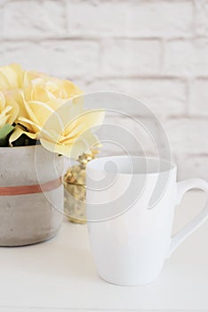 Mug Mockup. Coffee Cup Template. Coffee Mug Printing Design Template. White Mug Mockup. Blank Mug Product Image. Styled Stock Phot