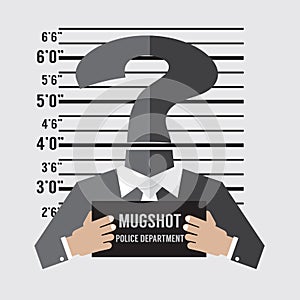 Mug Shot Of The Unknown Accused
