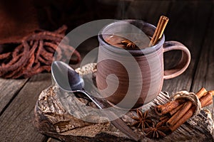 Mug of Steaming Hot Chocolate