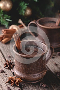 Mug of Steaming Hot Chocolate