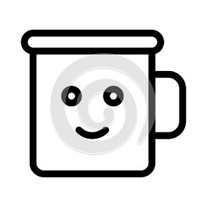 Mug vector color flat icon