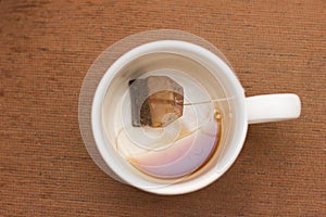 mug which is stained inside from tea