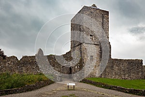 Mugdock Castle made in 13th century in Mugdock Country Park. Milngavie, Mugdock, Glassgow photo