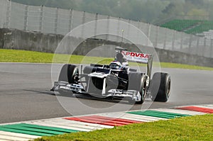 MUGELLO, ITALY - MAY 2012: Valtteri Bottas of Williams F1 races during a training session on May 2012 at Mugello Circuit in Italy