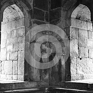 Mughal Architecture inside Lodhi Gardens, Delhi, India, Beautiful Architecture Inside the The Three-domed mosque in Lodhi Garden