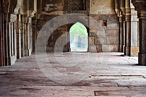 Mughal Architecture inside Lodhi Gardens, Delhi, India, Beautiful Architecture Inside Three-domed mosque in Lodhi Garden is said