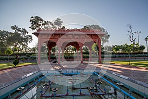 Mughal garden in Regional Park in Indore India