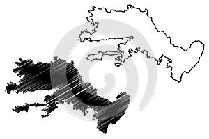 Mugla map vector