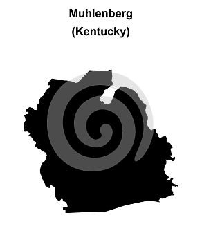 Muhlenberg outline map