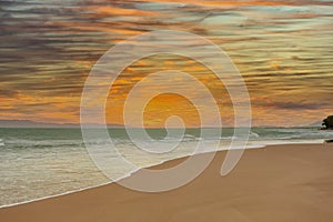 Mui Ne beach, Phan Thiet, Southern Vietnam, Asia at sunrise