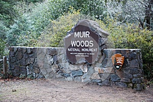 Muir Woods National Park Service Sign