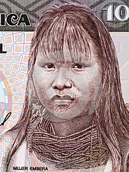 Mujer Embera a portrait photo