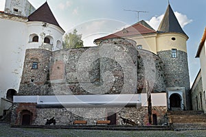 Mukachevo castle courtyard