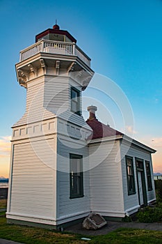 Mukilteo Lighthouse at Sunset