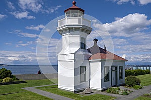 Mukilteo city and lighthouse in Washington state