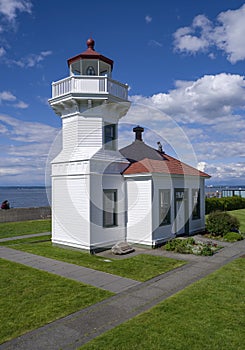 Mukilteo city and lighthouse in Washington state