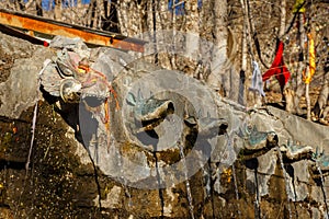 Muktinath temple in Annapurna Region in Nepal