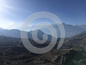 Muktinath Valley in Mustang District, Nepal in Winter.