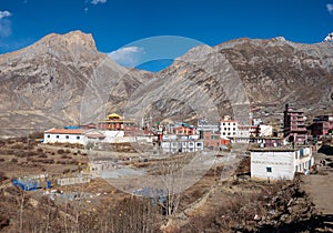 Muktinath Village in the Mustang Region in Nepal