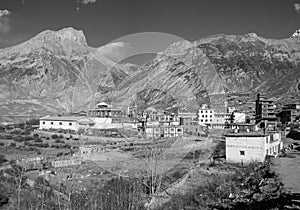 Muktinath Village in the Mustang Region in Nepal