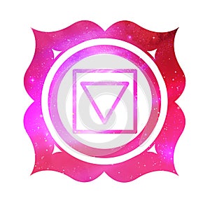 Muladhara chakra with outer space photo