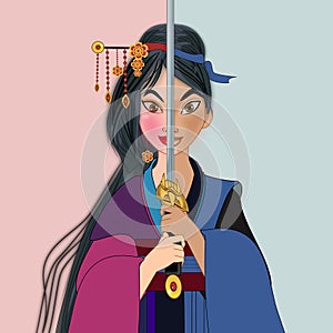 Mulan character cartoon