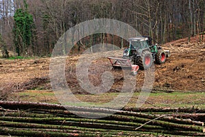 Mulcher deforestation