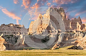 Mule Deer Against Badlands Ridgeline