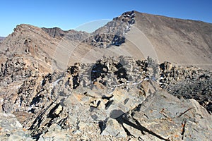 Mulhacen summit in Sierra Nevada mountains photo