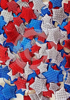 Mulicolored stars pattern,